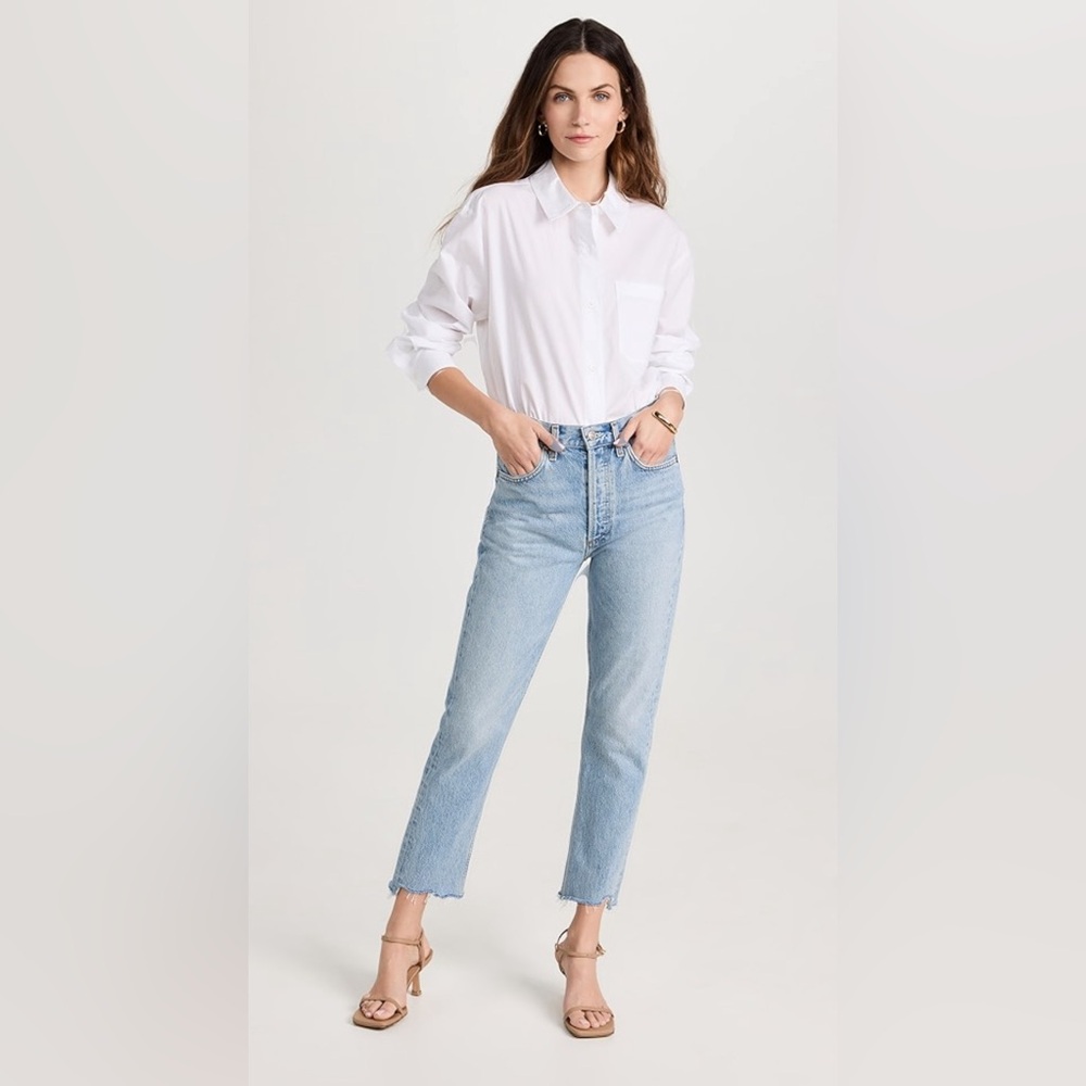 Agolde Riley High Rise Straight Crop - Size 26